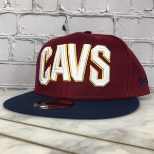 New Era 9 Fifty SnapBack Men’s NBA Cleveland Cavaliers Basketball Hat Size OS